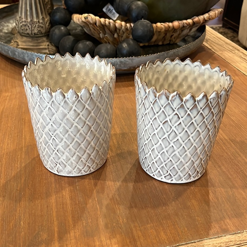 Hobby Lobby Vases/Planters … set of 2